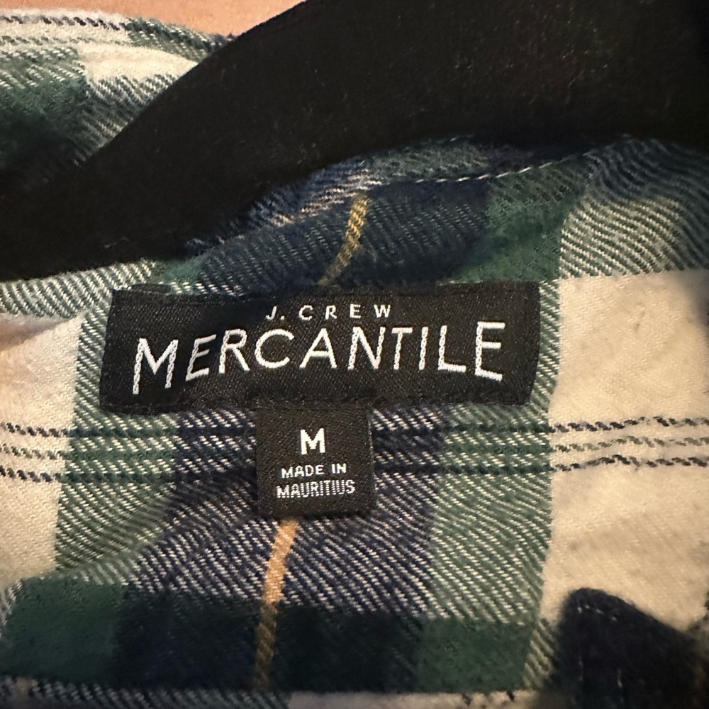 J. Crew Green and White Casual Button Down Shirt - Picture 3 of 4